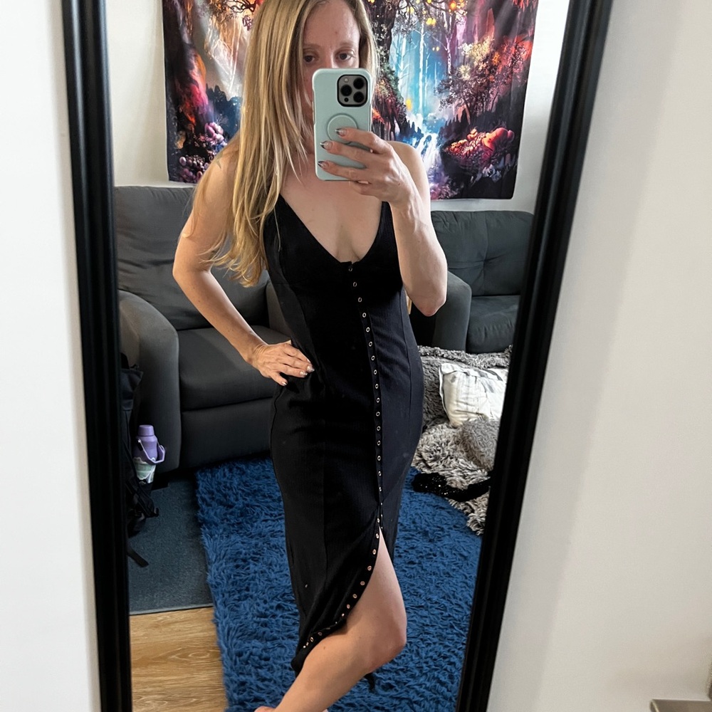 Free People snap front dress - Picture 2 of 4